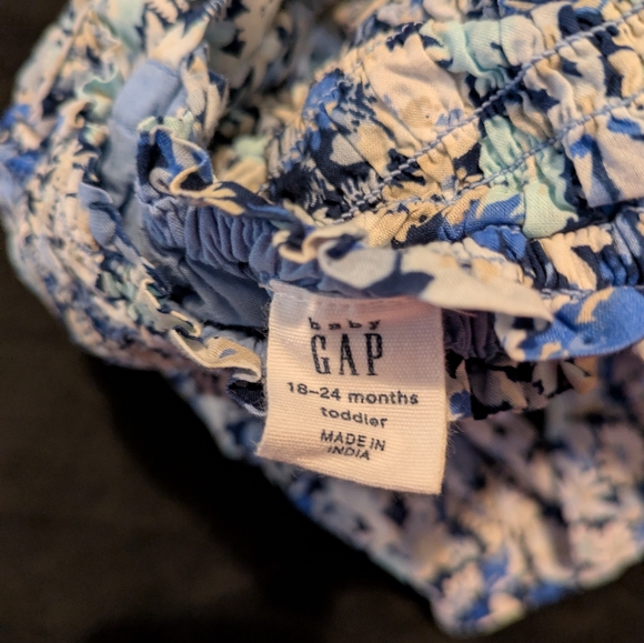 Gap Baby Girls Floral Puff Sleeve Dress – 18-24 Months - Picture 3 of 4